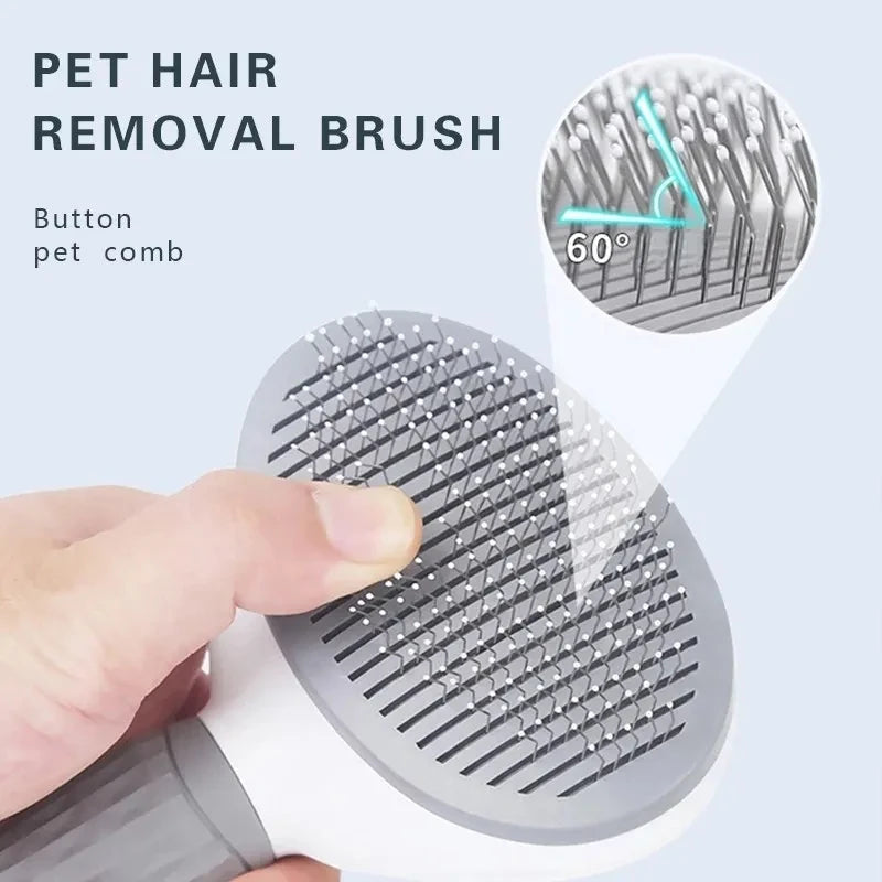 Brosse Auto-Nettoyante Anti-Poils pour Chiens & Chats