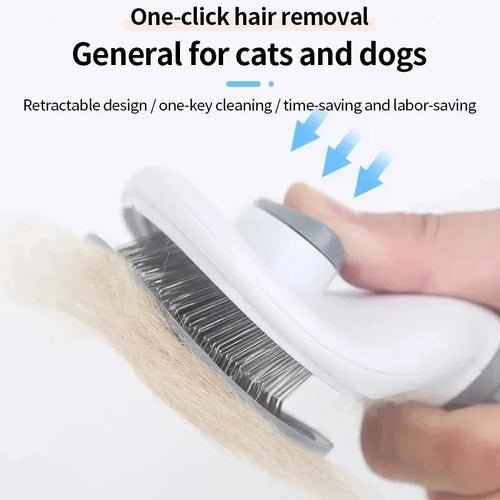 Brosse Auto-Nettoyante Anti-Poils pour Chiens & Chats